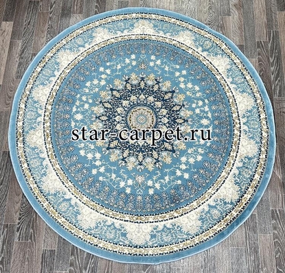 Круглый ковер IRAN COLLECTION A056A_BLUE / BLUE